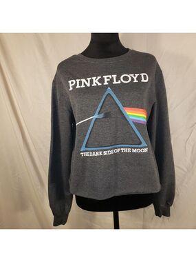 Pink Floyd The Dark Side of the Moon Graphic Cropped Sweatshirt - M